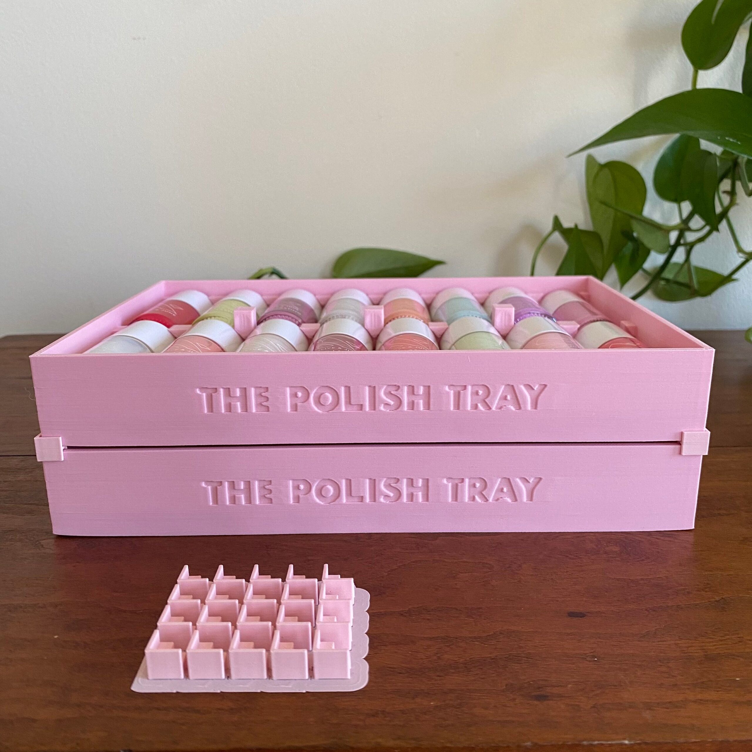 nail polish storage tray