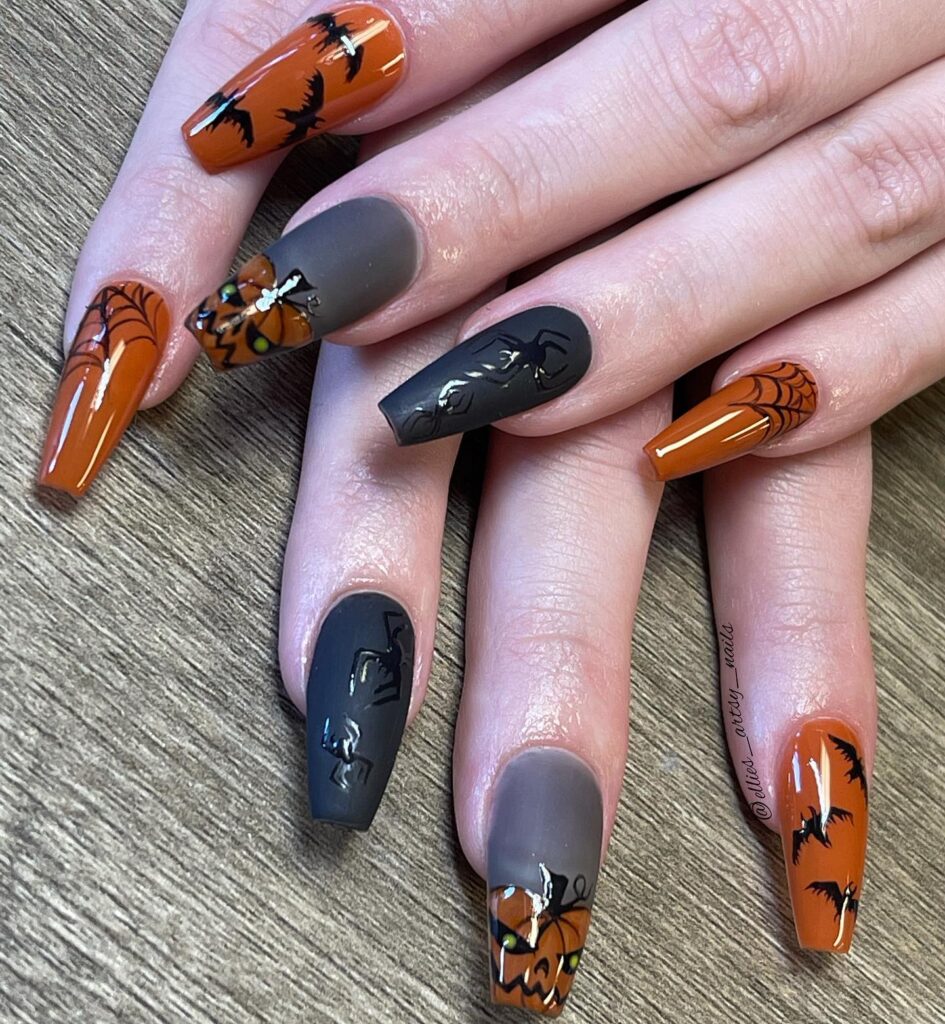 Spooky Chic Halloween Nails