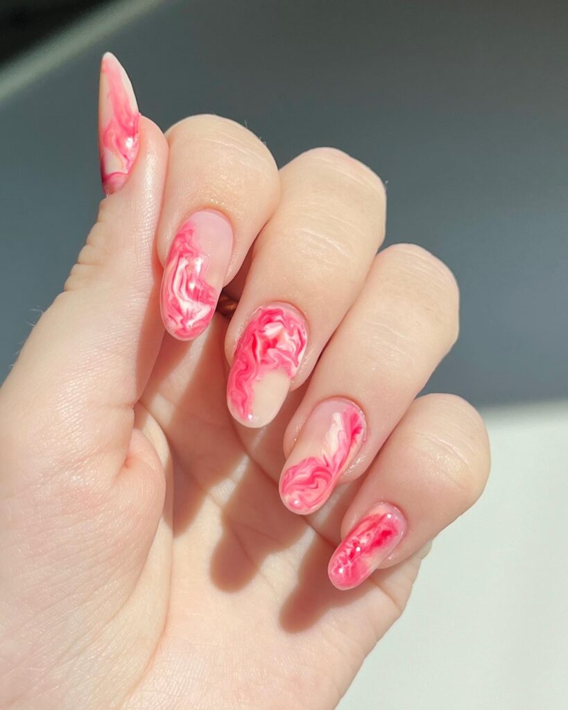 pink swirls