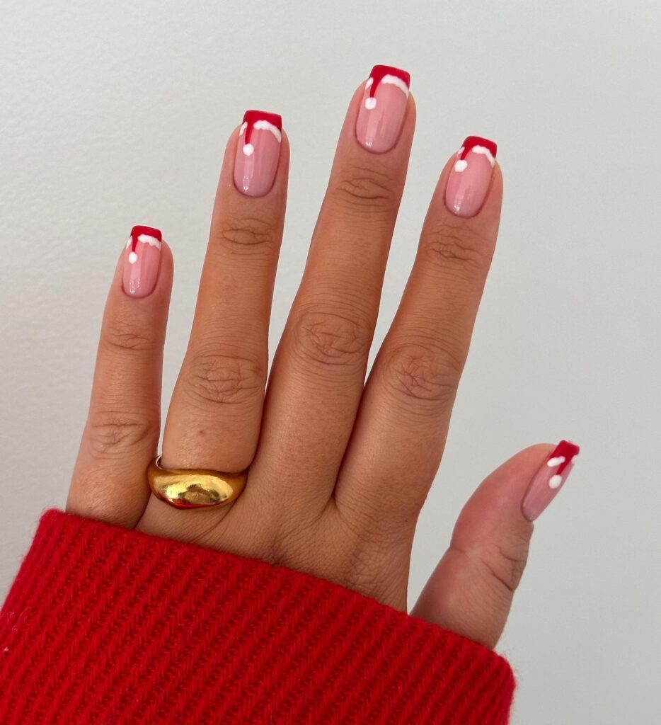 santa christmas nails