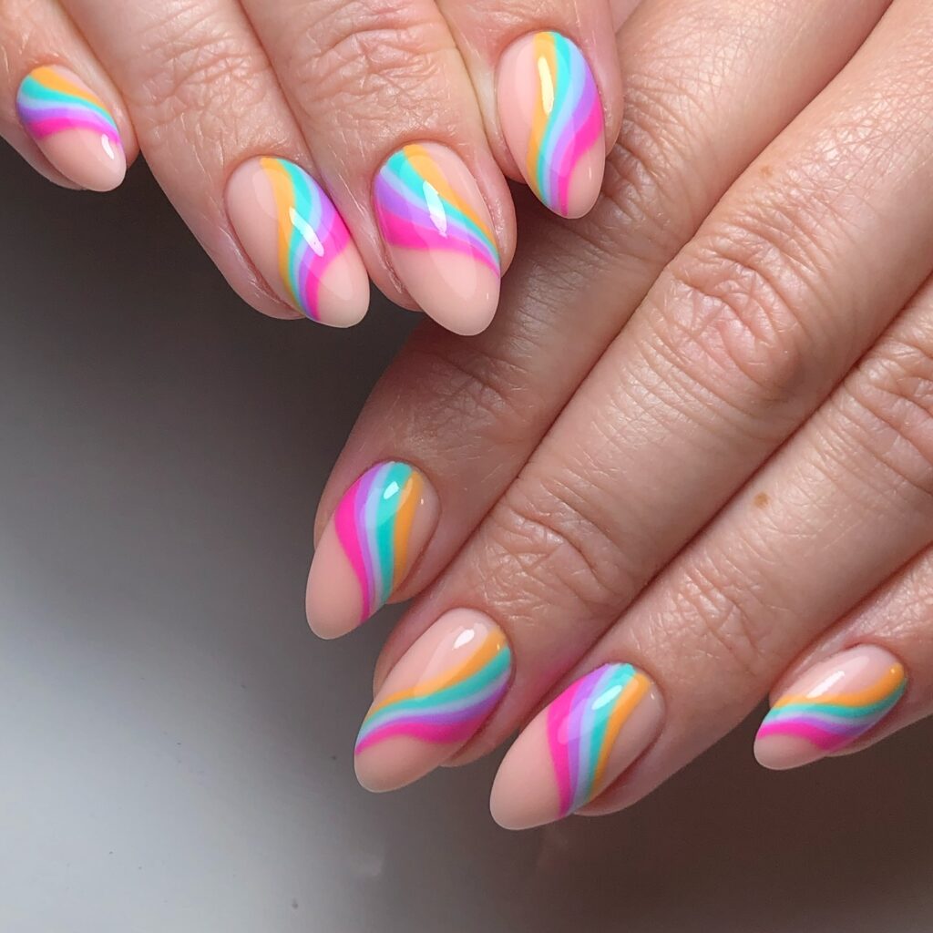 Rainbow Nails