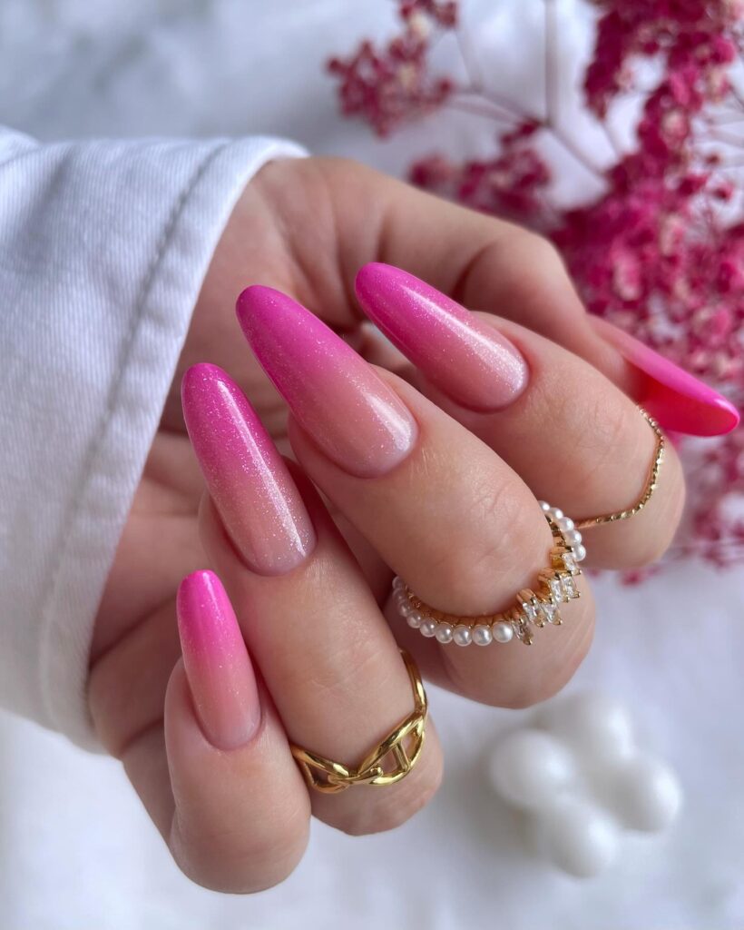 Sunkissed Pink Ombre Nail