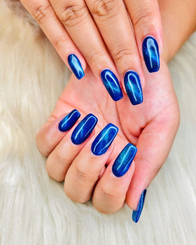 Matte Blue Sparkle