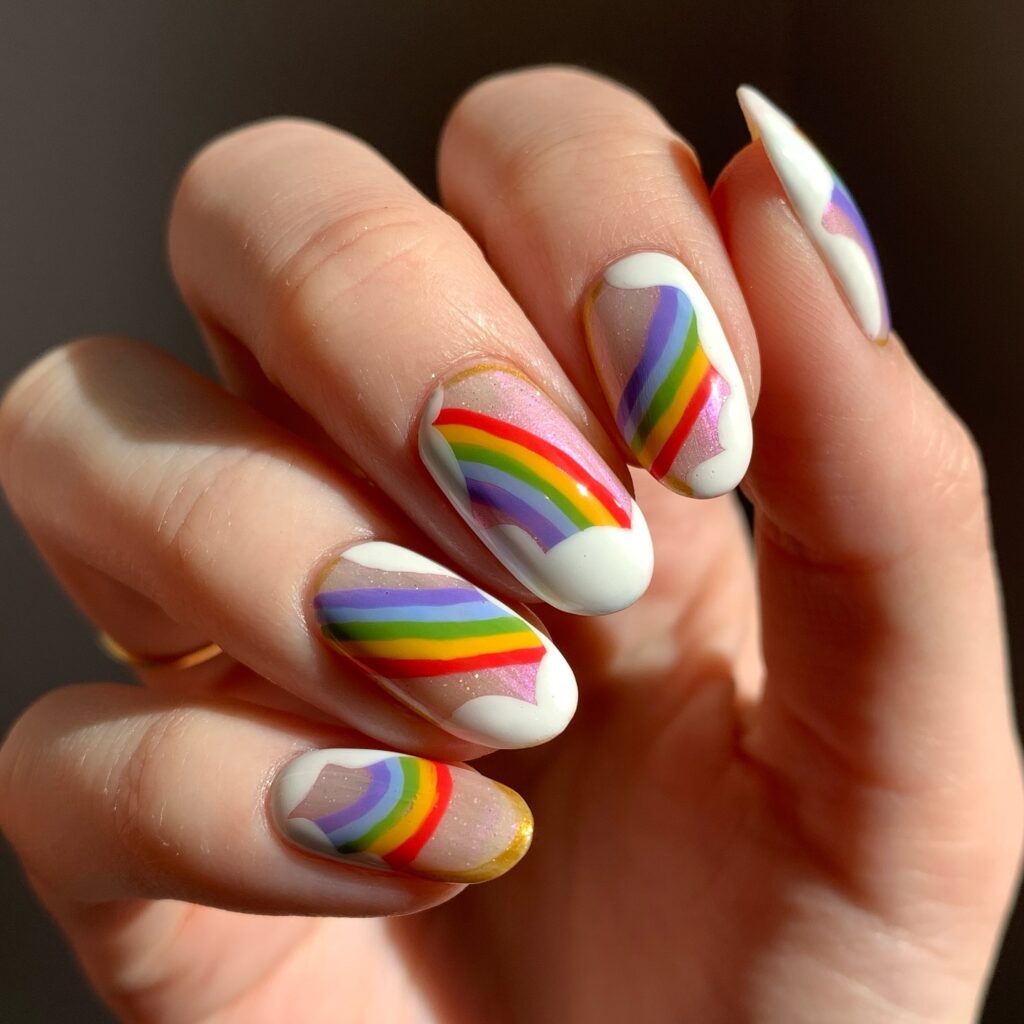 rainbow nail ideas