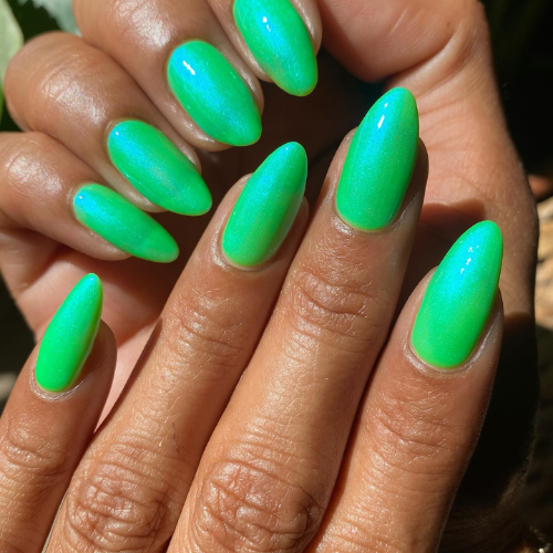 Green Nail Design