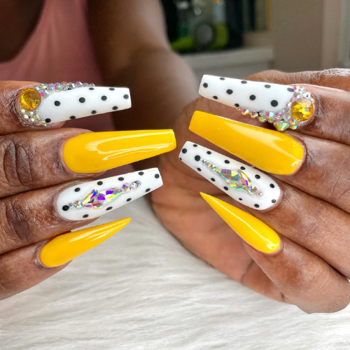 Yellow Nail Design