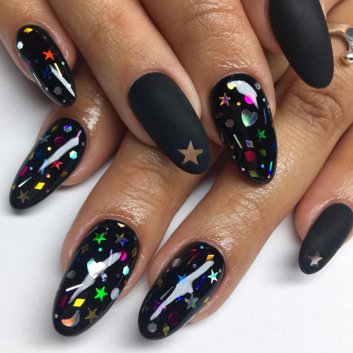 confetti Nail Design