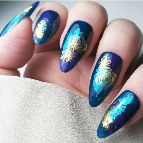 peacock Nail Design